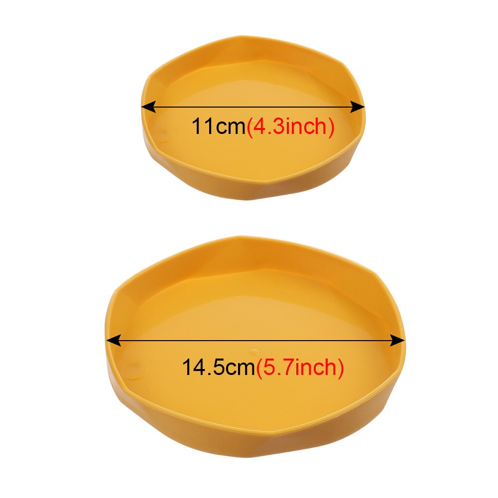 Durable Plastic Plant Saucer Thickened Heavy Duty Drip Trays Garden Plastic Tray Saucers Flower Pot Indoor Outdoor Deco Supplies