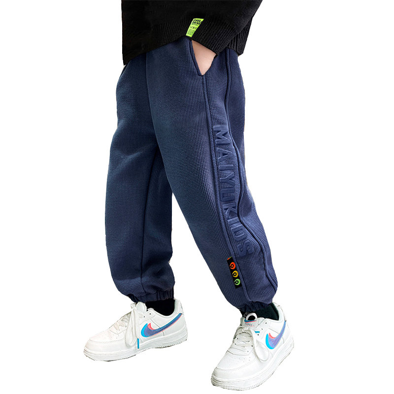 2022 primavera Casual lettera modello pantaloni bambini tinta unita Sport pantaloni lunghi allentati per bambini ragazzi adolescenti 5 6 7 8 9 10 11 12 14 anni