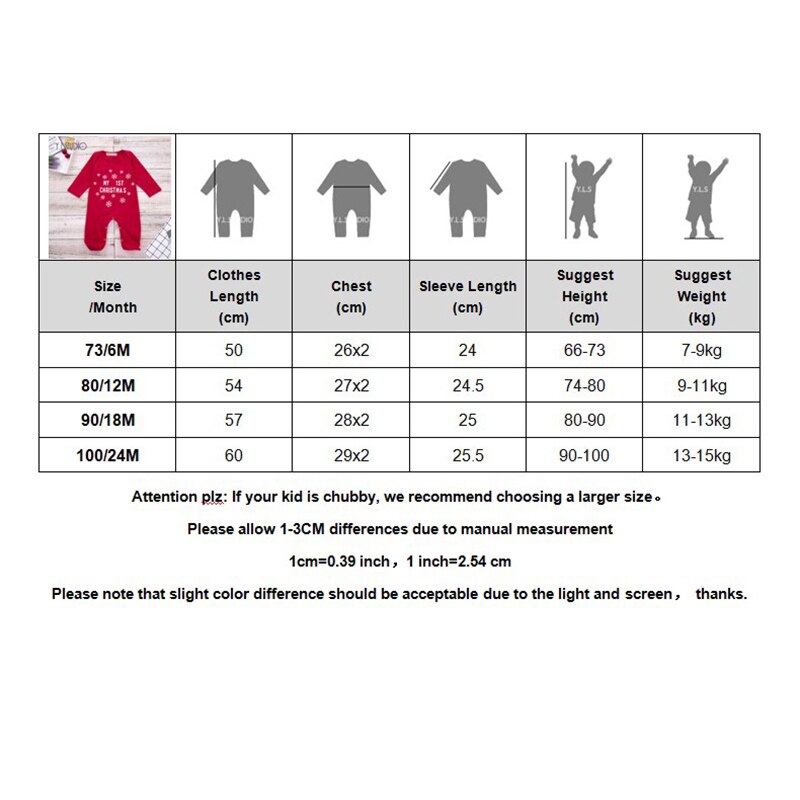 Baby Foot Romper Autumn Little Girl Cotton Christmas Costume Red Long Print Jumpsuit Year Costume for Toddlers Boy Overalls
