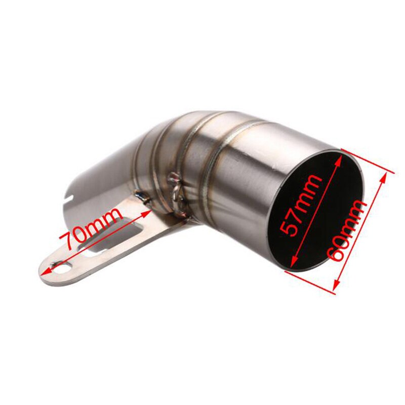 Motorfiets Uitlaat Midden Link Pijp 60Mm Slip-On Voor S1000RR S1000 Rr
