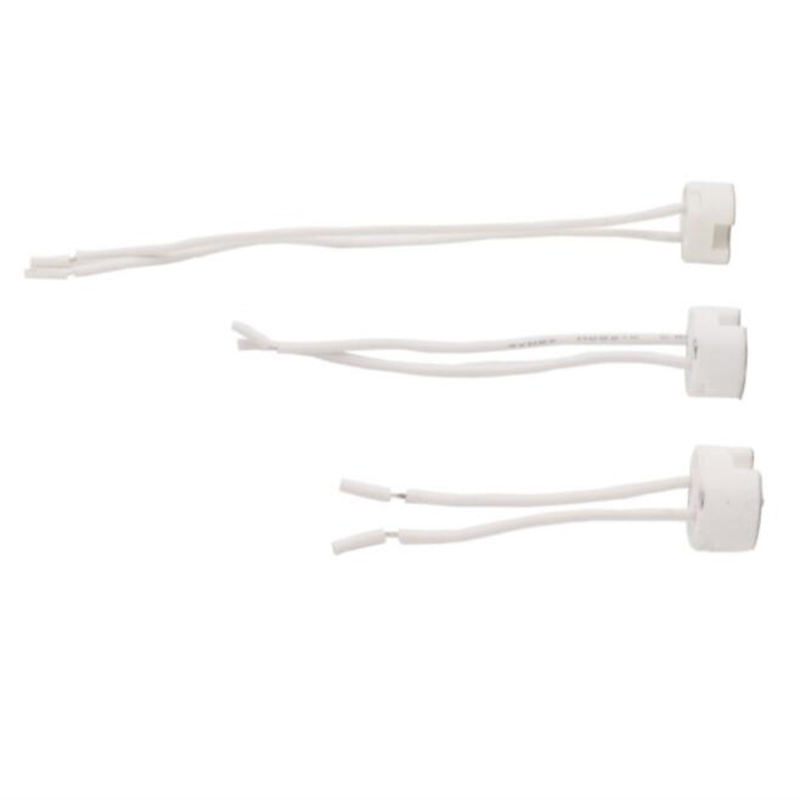 Mr16 mr11 gu5.3 g4 halogen led-pærer holder sokkel keramisk adapter ledningskontakt
