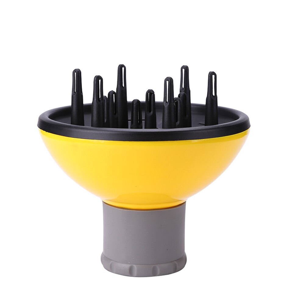 Diffuseur de sèche-cheveux universel de résistance à hautes températures de diffuseur de cheveux: Jaune