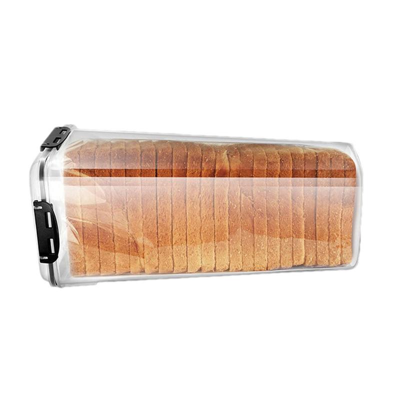 Brotkasten aus Kunststoff mit Verschlussdeckel und Tablett, Brot-Aufbewahrungsbox, Sandwich-Brot-Aufbewahrungsbox, Aufbewahrungsmaterial für die Küche