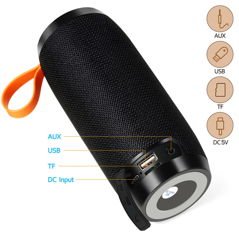 Waterdichte Bluetooth Speaker Sound Bar Luid Bluetooth Speaker Heavy Bass Stereo Luidsprekers Met Fm Radio Ondersteuning Xiaomi Huawei