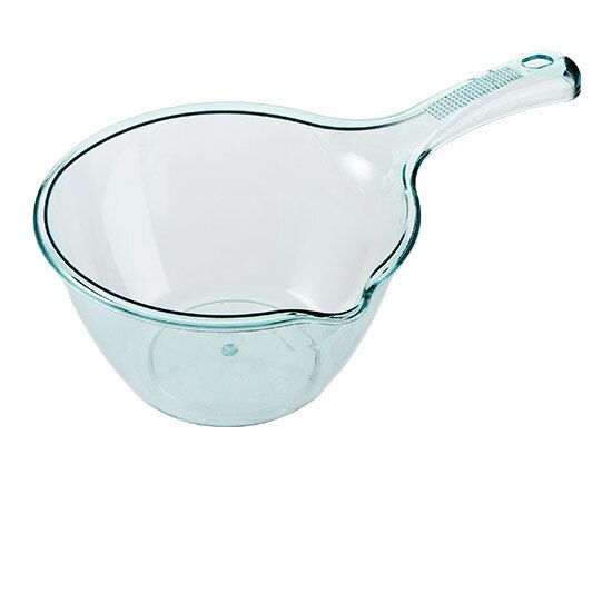 1Pc Long Handle Water Scoop Plastic Cooking Bathing Water Spoon Wash Fruit Baby Children Bath Scoop Ladle Washing Hair Tool: Blue