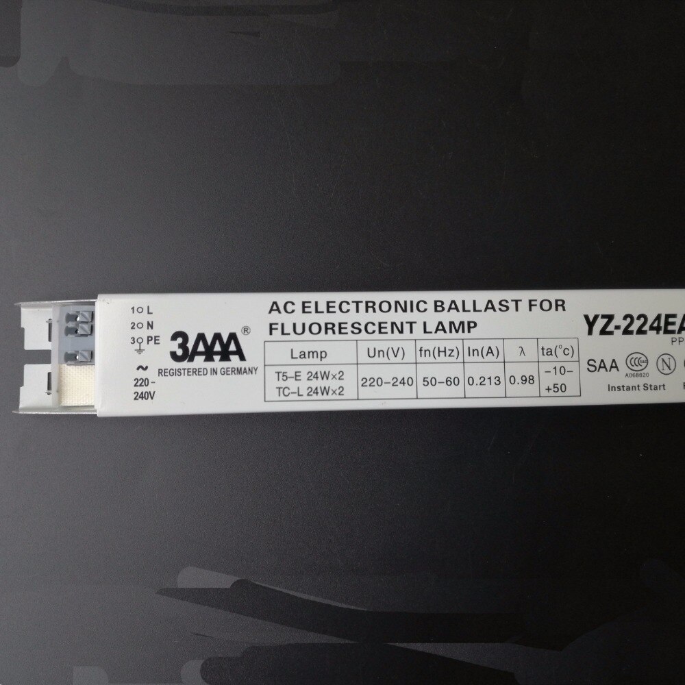 3AAA YZ-224EAA T5-E/TC-L 220-240 V 2x24 Watt Leuchtstofflampe AC Elektronische Vorschaltgeräte Sofortstart
