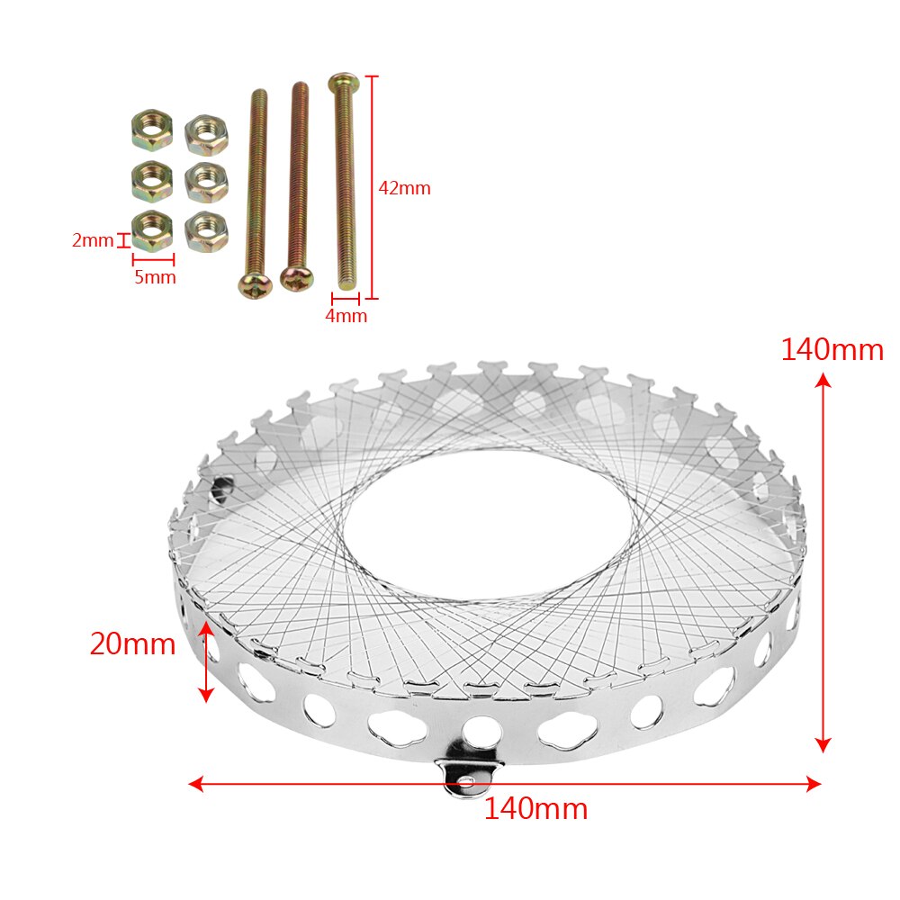 Energy Saving Round Mesh Gas Stove Torch Net Pot Stand Adapter Stainless Steel Aggregate Flame Windproof Cover Stove Accessories