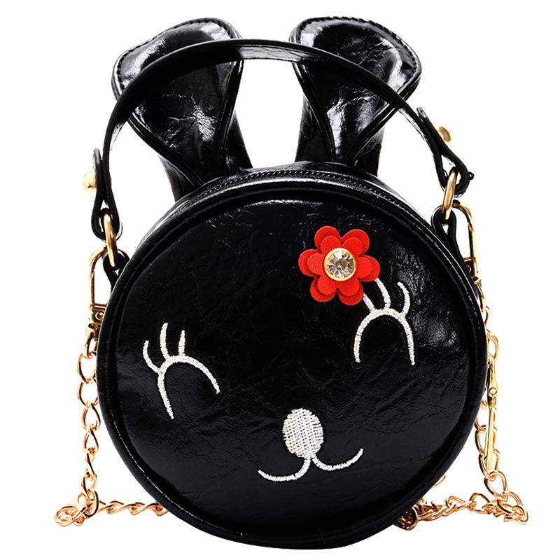 1pc exquis sac à bandoulière enfants sac sac à bandoulière sac de messager pour enfant: Black