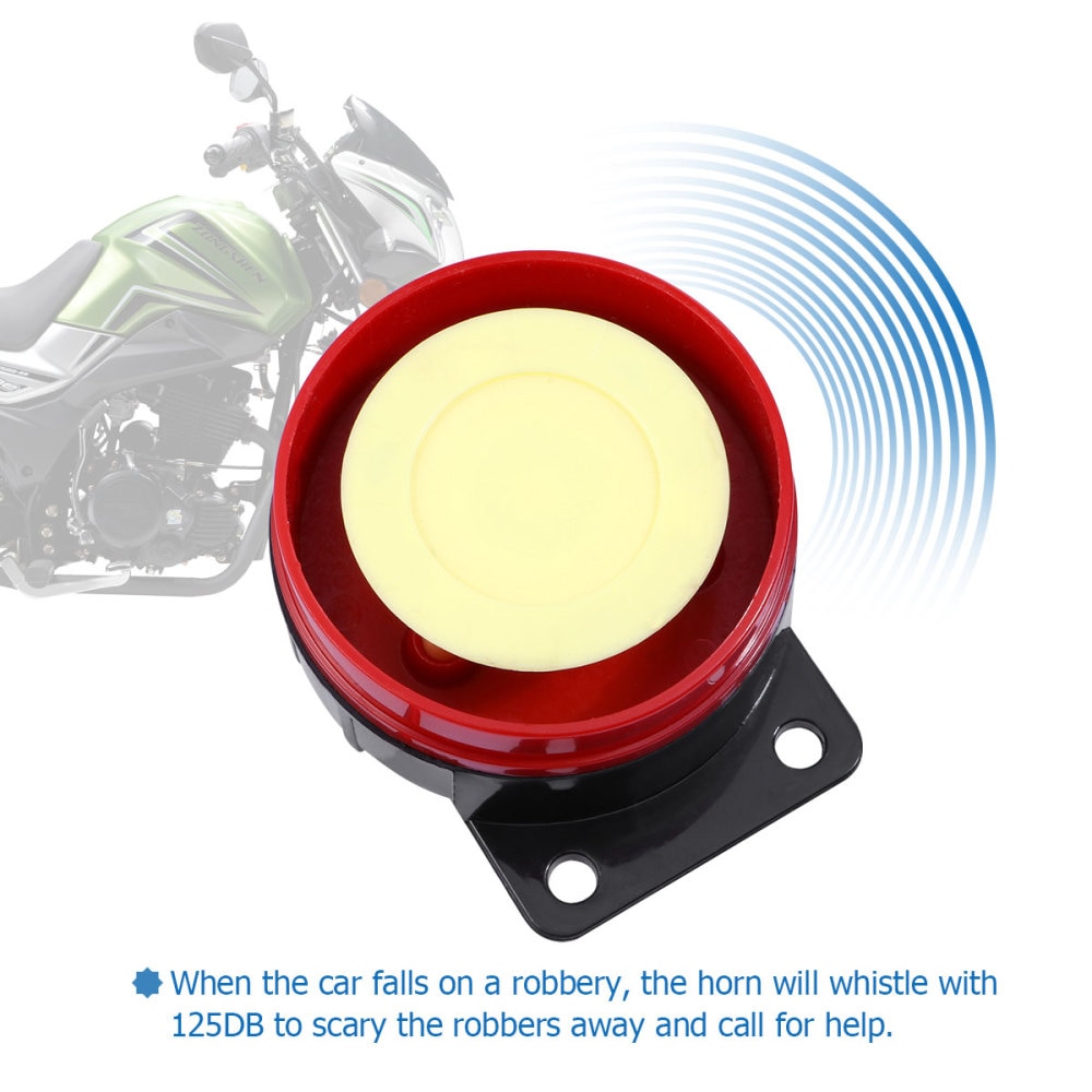 WINOMO 12v Universal Motorcycle Motorbike Scooter Anti Theft Alarm System with Double