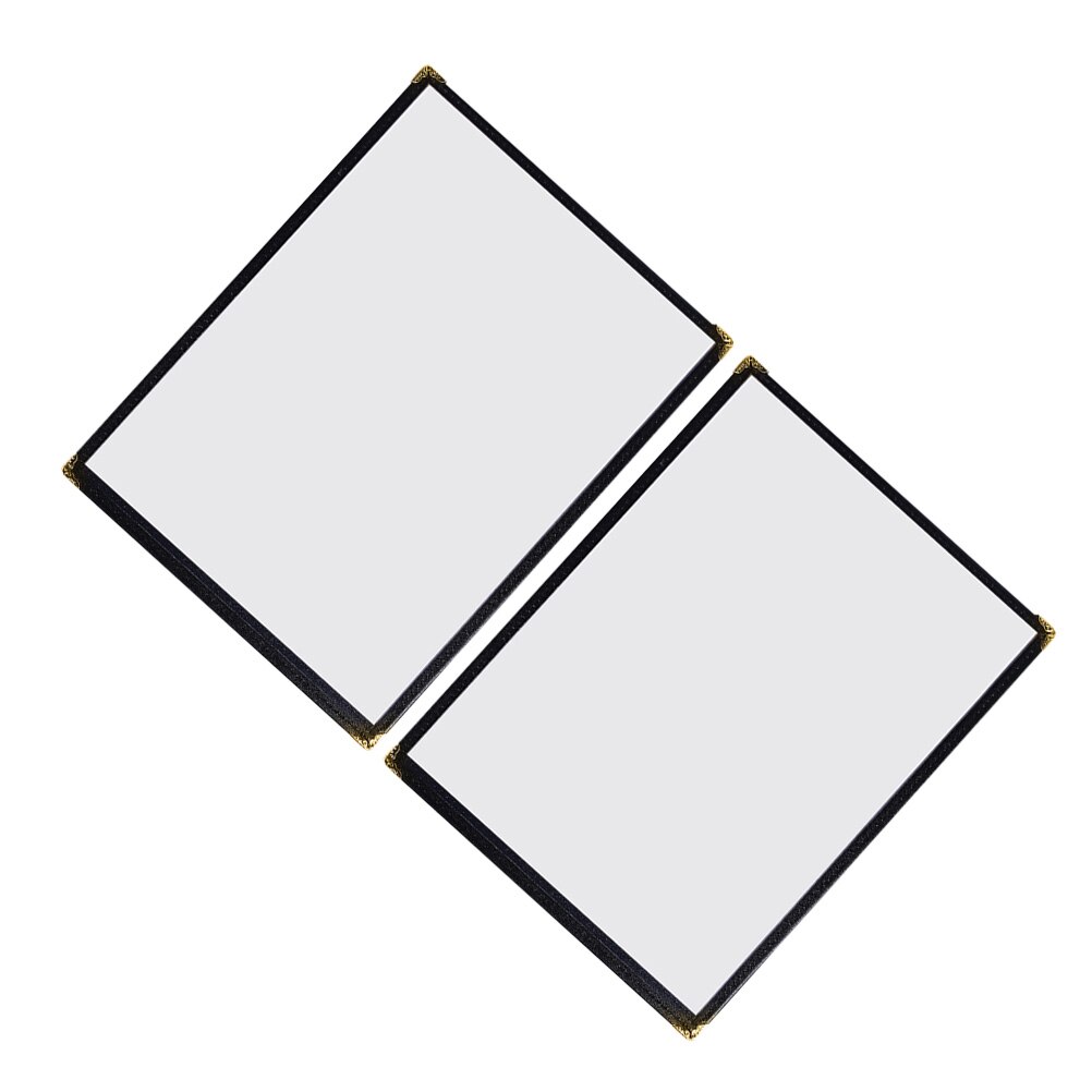 2 Stuks Clear Recept Cover Bar Recept Protector Waterdichte Menu Houder Voor Restaurant