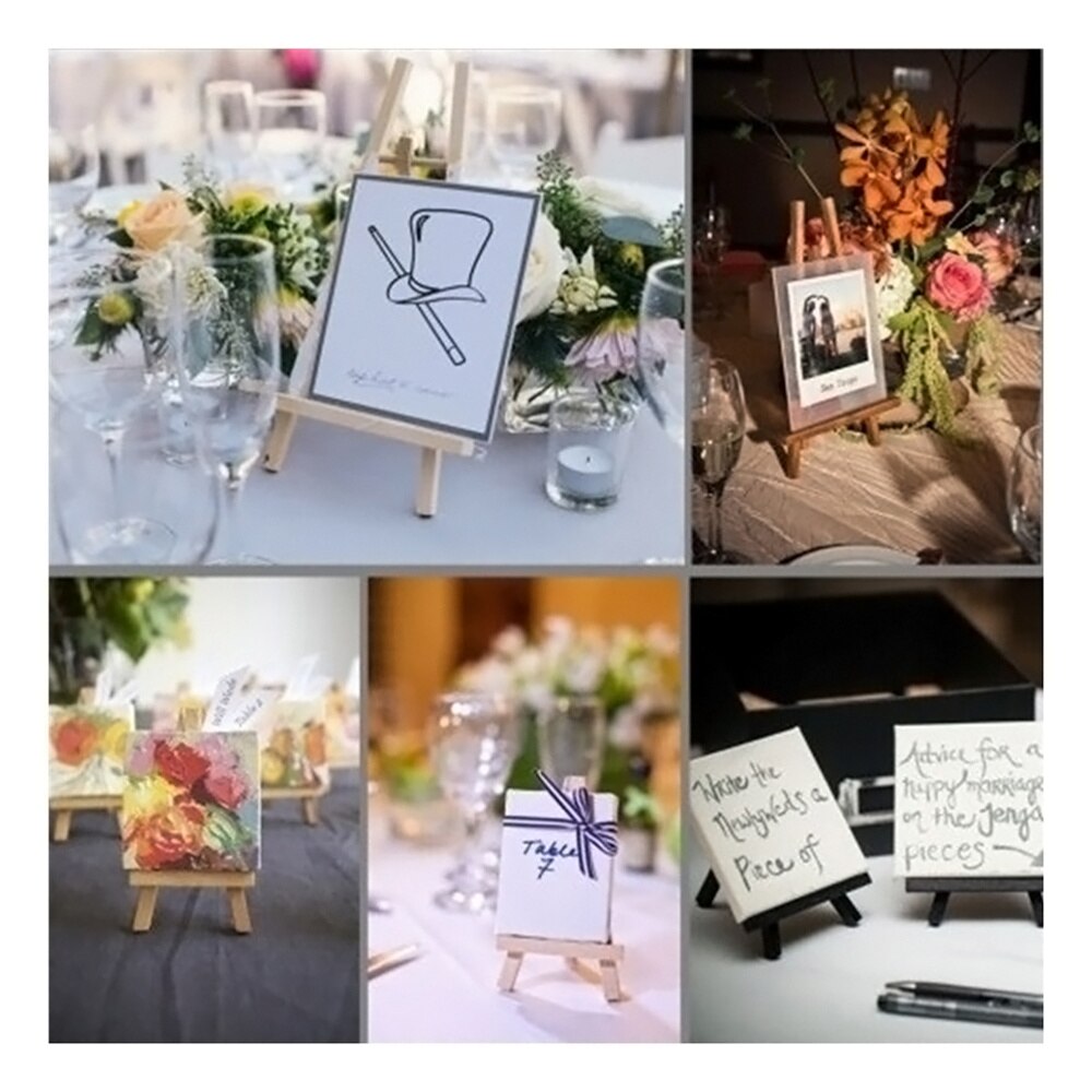 8pz mini cavalletti per Schermo in legno cavalletto in legno per telefono cornice per foto pittura arte - dimensione