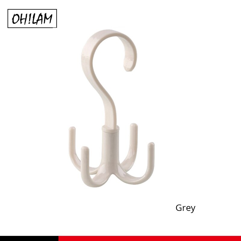 Opknoping Closet Organizer Haken Hanger Houder Voor Portemonnees Handtassen Boekentassen Rugzakken Ties Riemen Mode-sieraden Accessoires Haken: A024-Grey