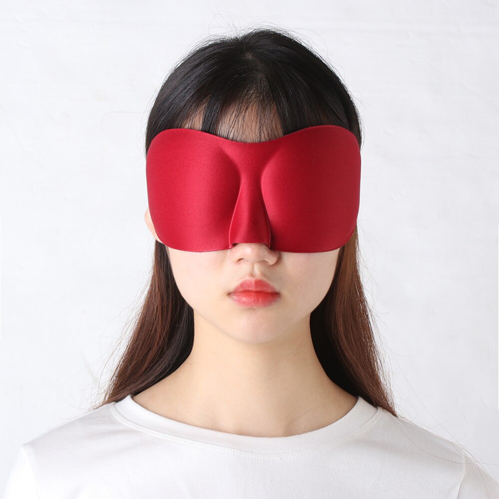 Polyester Schwamm Auge Maske Weich Gepolsterte 3D Schlaf Schwamm Masken Abdeckung Reise Rest Augenbinde Schatten Schlafen Nacht Auge Masken