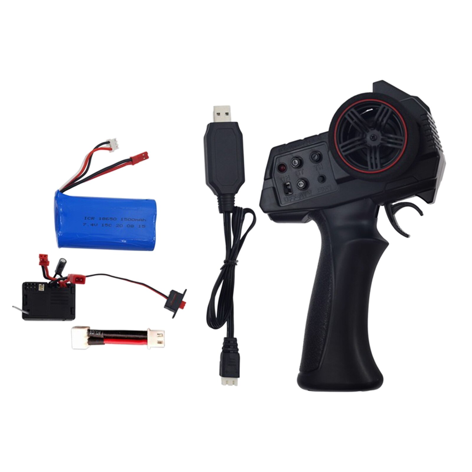 Transmisor de control remoto 2,4G 3 CH con receptor, transmisor de control remoto para RC