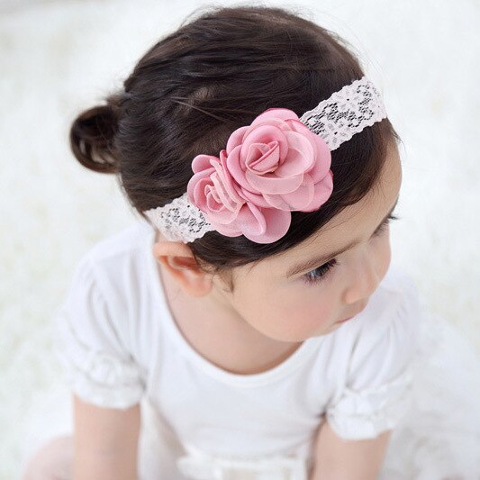 Baby Girls Kids Headbands Turban Newborn Hairband Baby Headband Flower Girls Pink Ribbon Hair Bands Hair Accessories Jewelry