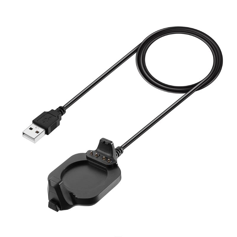 Usb-opladningsdockingstation holder oplader strømforsyning dataoverførsel 1m -kabel linje ledningsadapter bærbar til garmin forerunner 920xt