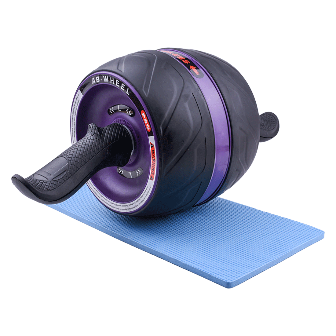 Carver Ab Roller Wheel for Core Workouts Equipment Abdominal Exercise Body Building Machine Muscle Trainer Home Fitness Gym: Purple