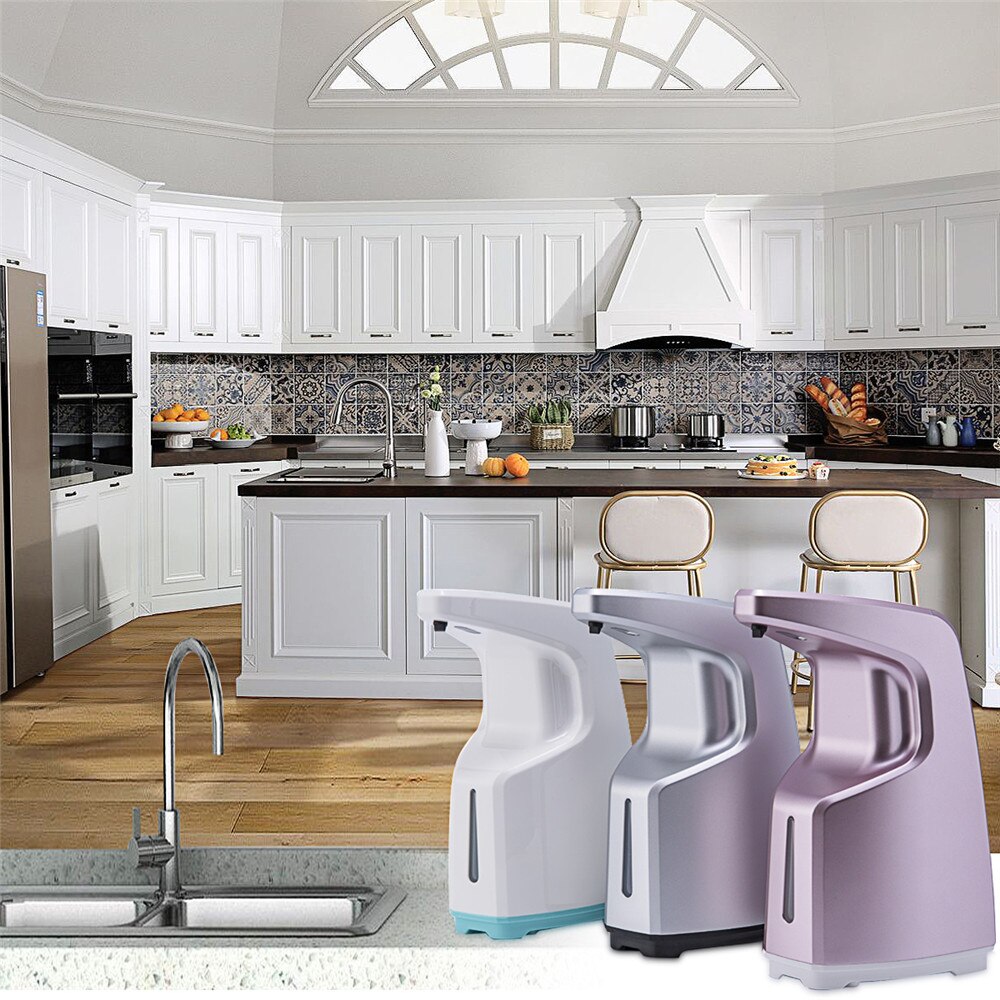 PUPWONG Automatic Soap Dispenser Liquid Intelligent Touchless Sensor Hand Sanitizer Dispenser for Kitchen Bathroom Equipment