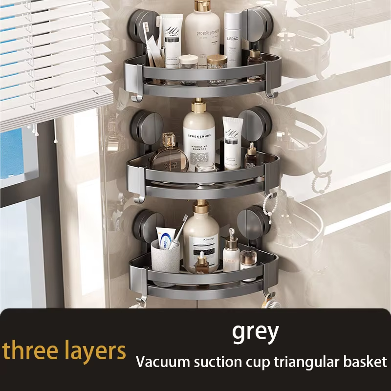 Badkamer Zuignap Type Opbergrek Zonder Ponsen Statiefrek Toilet Muur Hoek Muur Hangende Opbergplank: Rood