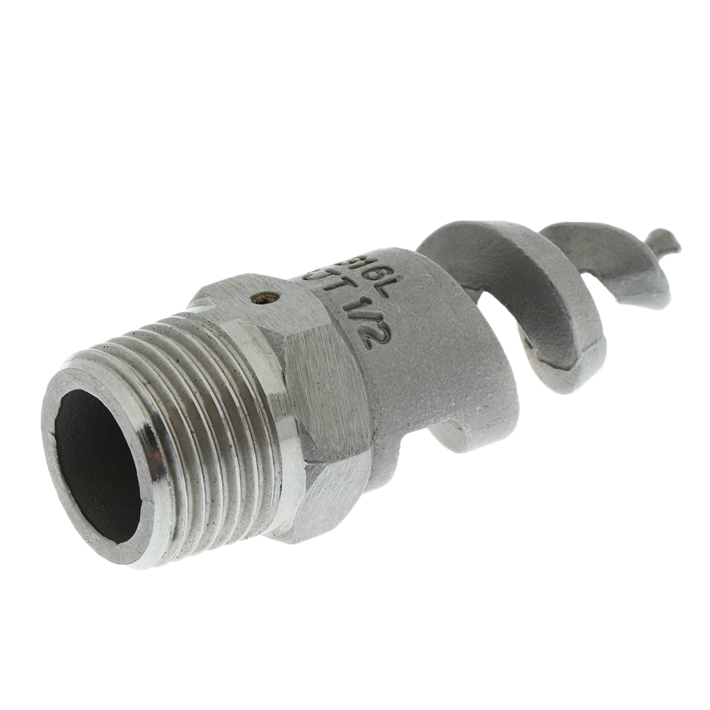 Spiraal Kegel Verneveling Sproeikop 1/2 Inch/Man/316L Rvs 120 °