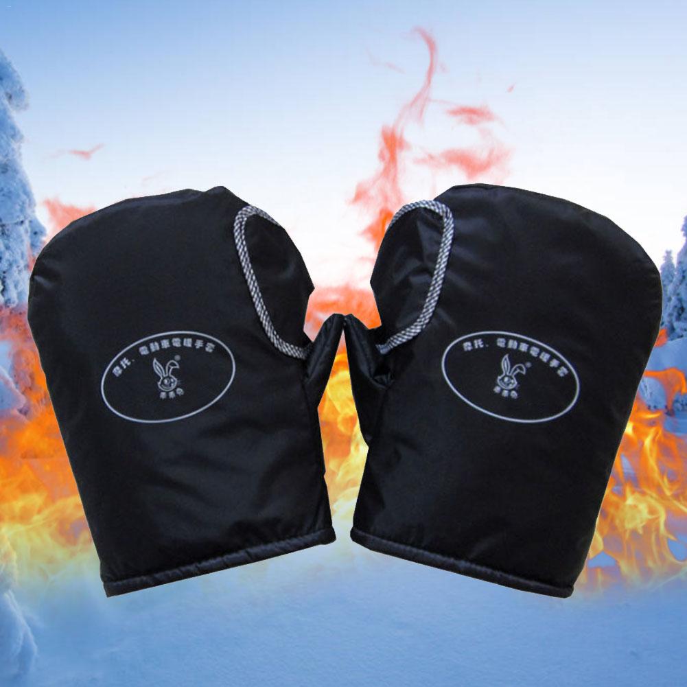 12V Motorcycle Stuur Wanten Verwarmde Handschoenen Winter Snelle Verwarming Mittens Waterdicht Voor Motorfiets Scooter Elektrische Voertuigen