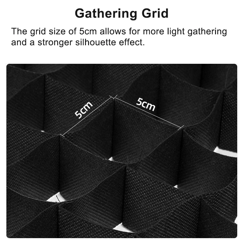Honeycomb Grid For Octagon Square Rectangle Hexadecagon Deep Softbox 30* 40 50*70 55 60 65 80 22*90 95 80*120 140 35*160cm