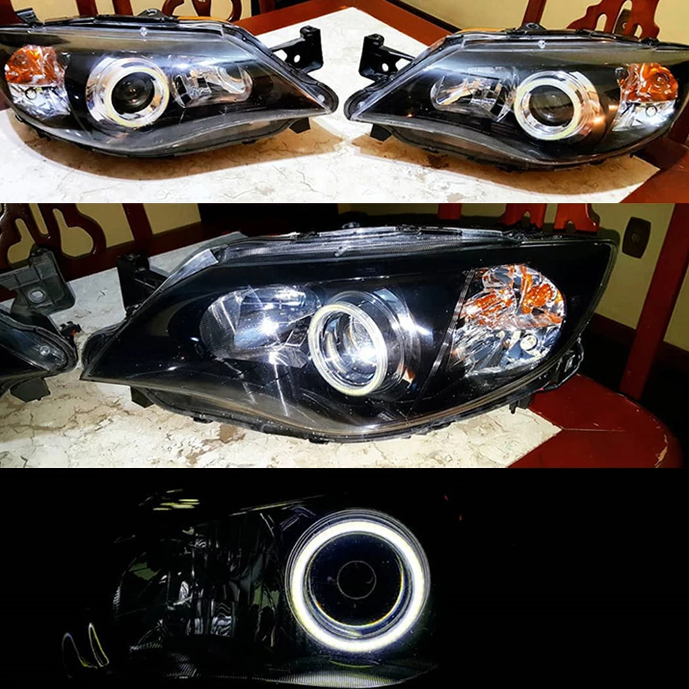 COB phare LED ange yeux ampoule Halo anneau lampe voiture diurne DRL antibrouillard DC 12V style lumière lumières décoratives