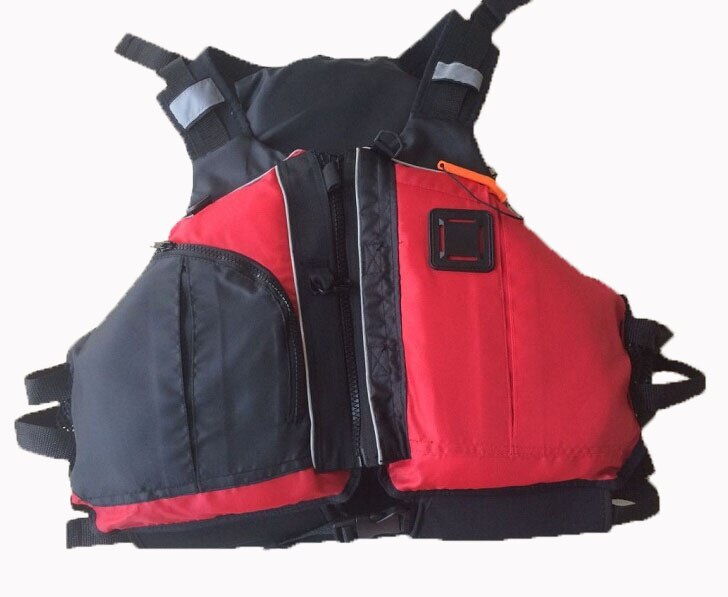 , certificado CE, chaleco salvavidas para Kayak, chaleco salvavidas para adulto, color rojo, ayuda a la flotabilidad PFD, Bolsillo grande