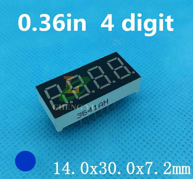 0.36 Inch Led Display Common Anode 4 Bit Digital Tube 0.36 "0.36in Rood 7 Segment Display