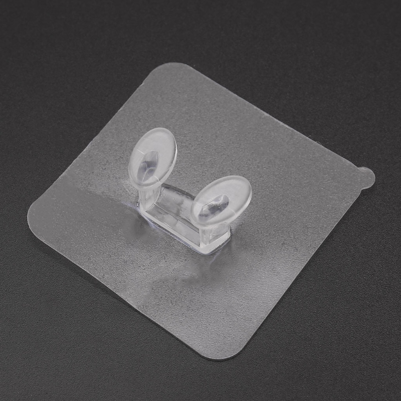 Adhesive Plug Holder Wire Cord Hanger Organizer Hooks Rack Wall Transparent Home