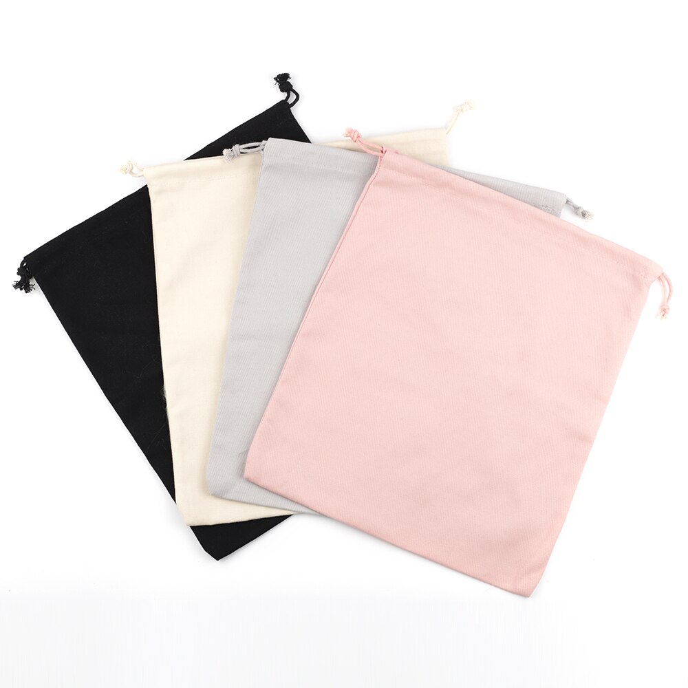 Canvas tassen met trekkoord, herbruikbaar etui, reisverpakking, cadeaulogo, bedrukt voor dames, heren, doe-het-zelf handgemaakte opbergtasaccessoires