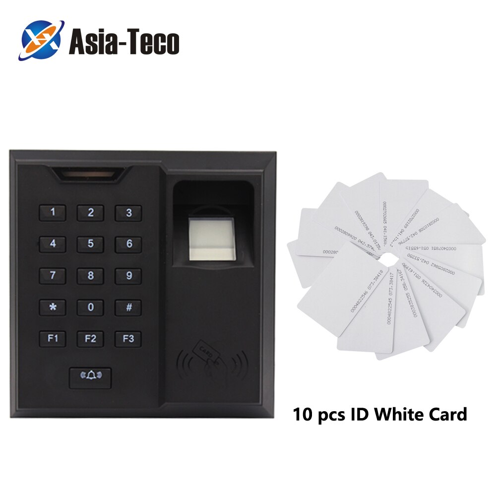fingerprint 125kHz RFID access controler password lock fingerprint Time clock machine 500 user: X66 and 10 ID cards