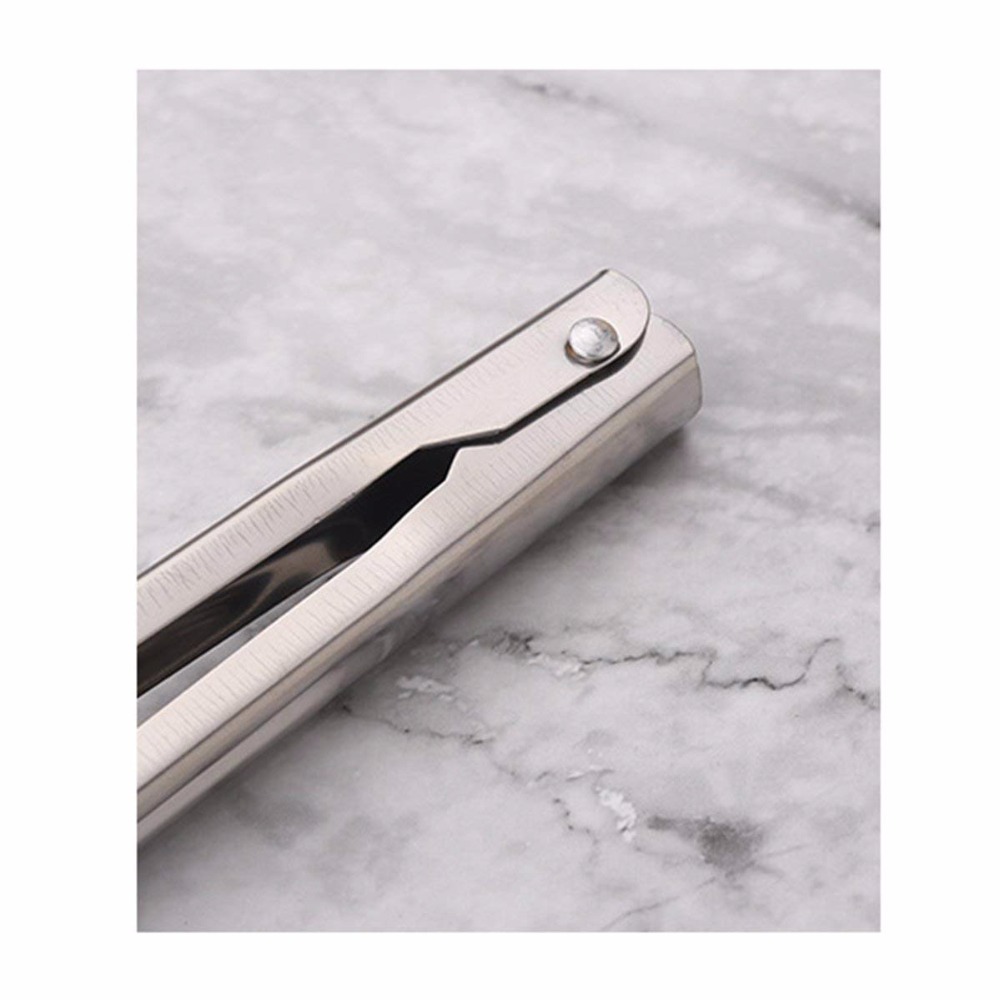 Rustfritt stål fest bbq buffet kamskjell mat servering tang klips