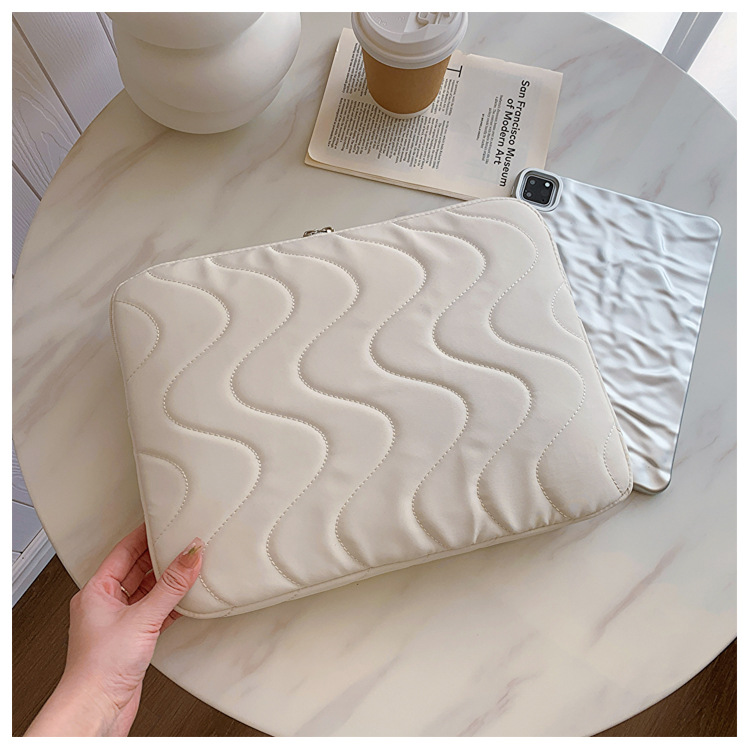 Fundas bonitas para ordenador portátil, funda de transporte para 11, 12, 13, 14 pulgadas, bolsas para Macbook, Ipad 9,7, 10,2, 10,9 pulgadas, HP, lenovo, accesorios: 14 pulgadas / Beige