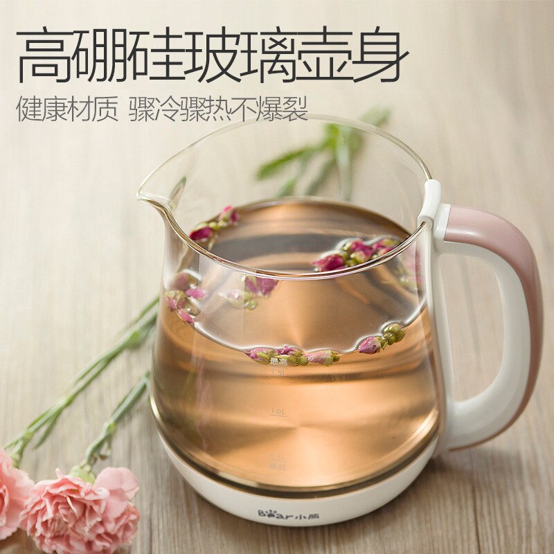 1.8L Electric Kettle Flower Teapot Tea Makers Timing Electric Kettle Reservation Heat Preservation