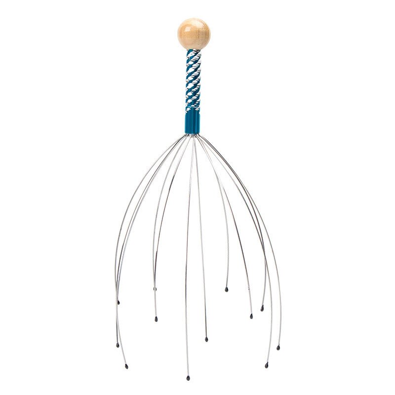 1 PIÈCES Tête De Massage Griffe Pieuvre Massage Du Cuir Chevelu Griffes Compensation Veines Apaisant Cerveau Rafraîchissant Tête Défrisant Cheveux Griffe: Bleu
