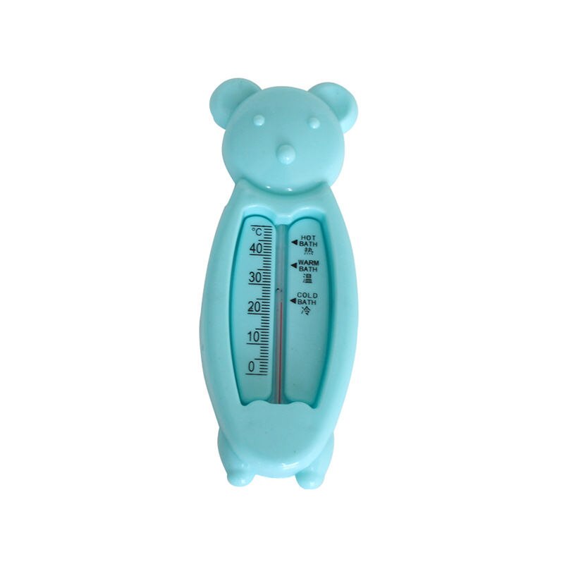 Cartoon Floating Bear Baby Water Thermometer Bathroom Water Thermometer Bath Waterproof Digital Thermometer: sky blue