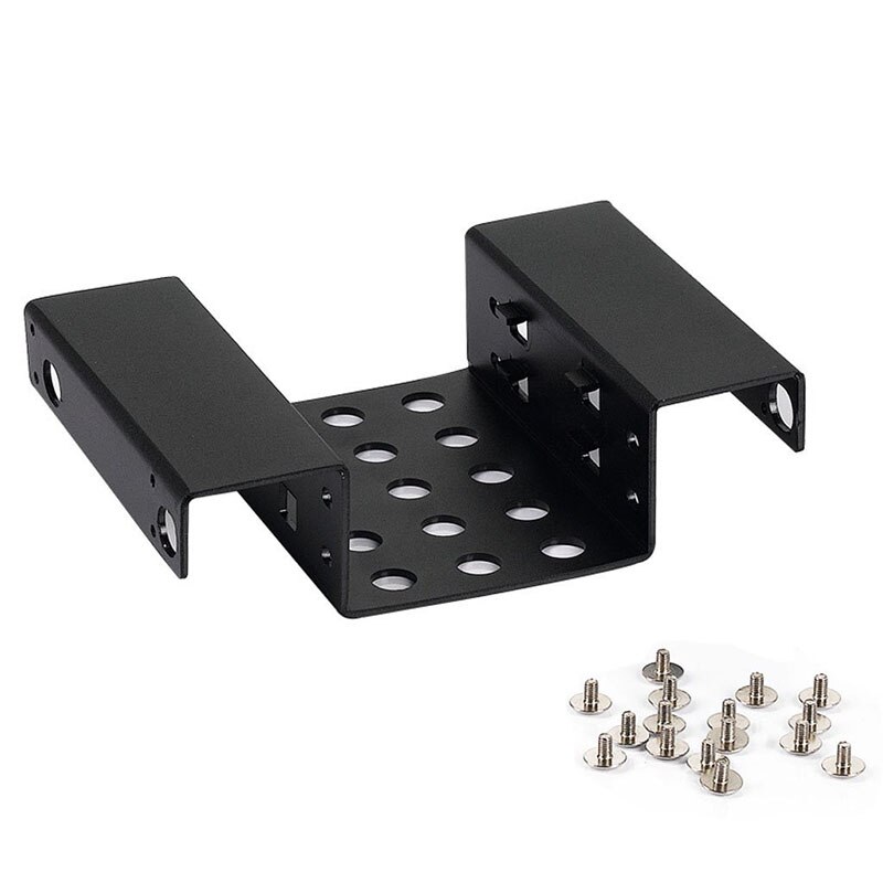 En-Labs Aluminium 2 Bay 2.5 "SATA HDD SSD dock naar 5.25 beugel montage Kit 2.5 5.25 harde schijf bracket adapter converter