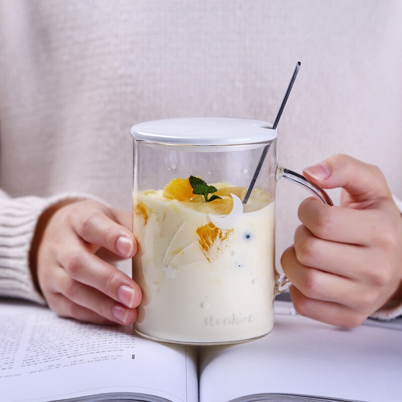 Til kæreste veninde lysende glas kop med kasket ske fest favor jubilæum valentinsdag