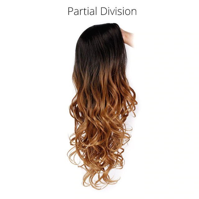 I's a wig Ombre Brown Wig Long Wavy Synthetic Wigs for Women Blonde Gray White Black Red Wig Glueless Hair can be Cosplay: PF-R2-27-30