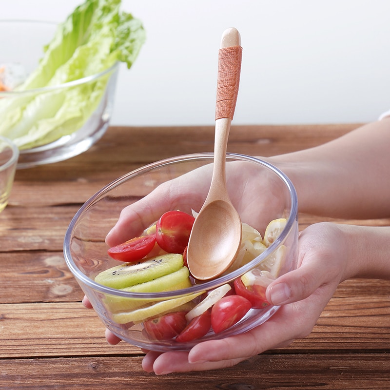 Large High Transparent Glass Bowl Home Dessert Ice Cream Fruit Salad Bowl Wy1116