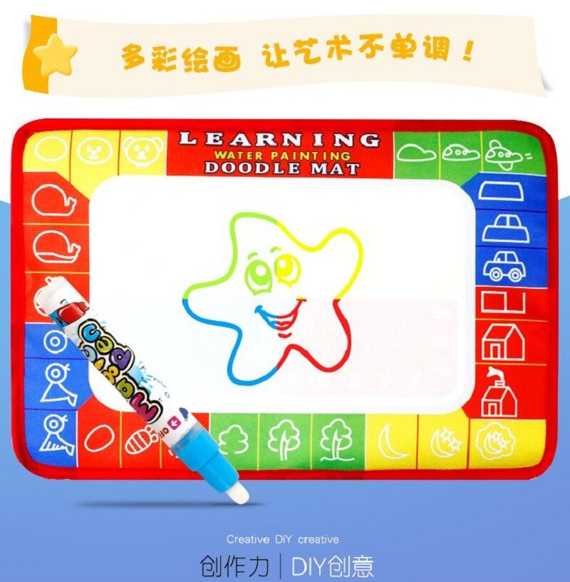 HKYSHP – couverture magique en toile d&#39;eau pour enfants, Puzzle pour bébé, jouet d&#39;éducation précoce, couleur, peinture Graffiti