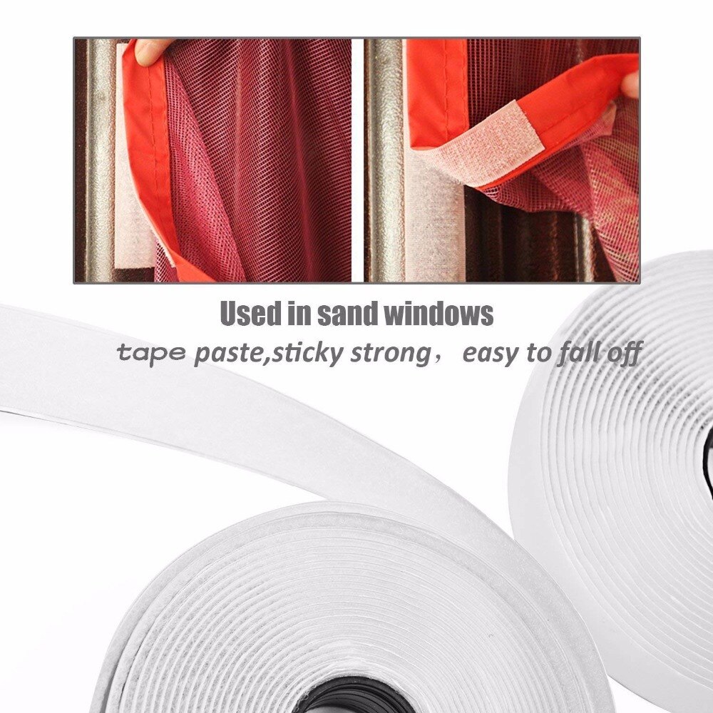 5M * 2 Klittenband, Zelfklevende Plakband, zware Haak Lus Tape Herbruikbare Dubbelzijdig Plakband 20Mm