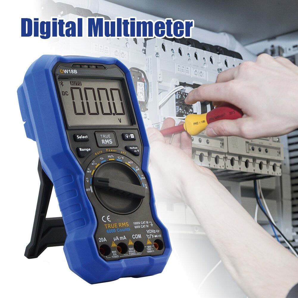 Bluetooth 4.0 Home Digital Multimeter With Thermocouple Data Logger Handheld RMS Frequency Temperature Test Multifunction