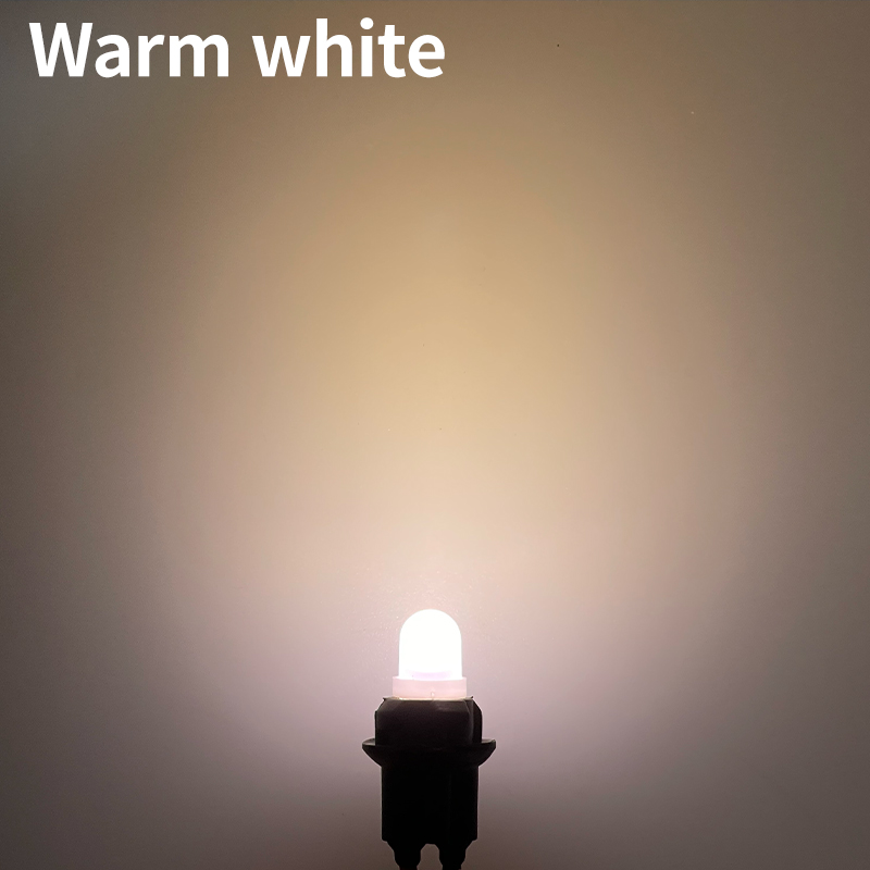 10 pièces T10 5W5 baïonnette 1SMD LED Pinball Machine ampoule lampe Non fantôme Anti scintillement DC6V blanc jaune ambre rouge rose: WHITE