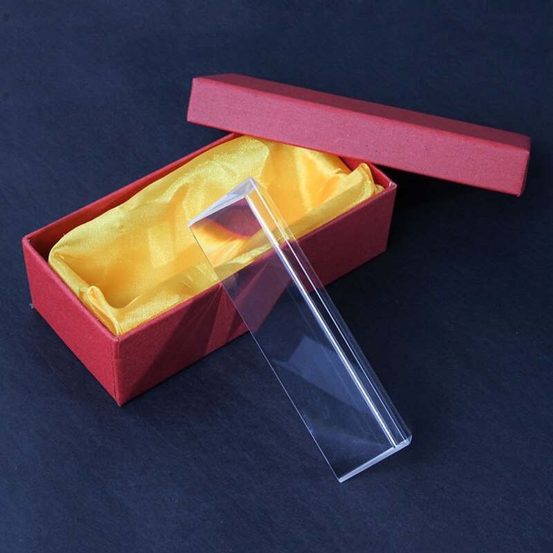 30x30x100mm Triangular Prism Physics Teaching Refraction Spectrum Rainbow K9 Optical Glass Prism Children Student