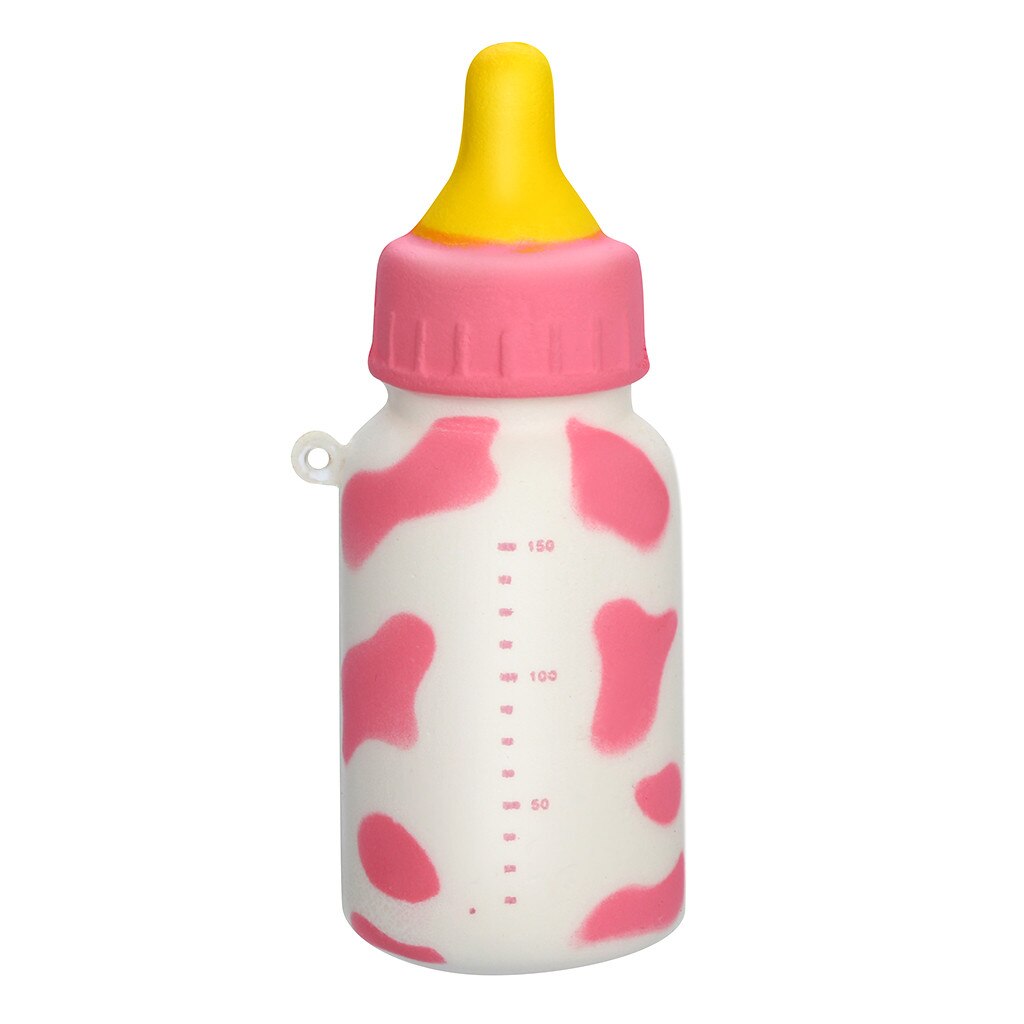 Jumbo Squishy Speelgoed Baby Fles Kawaii Zuigfles Kat Fruit Geurende Langzaam Stijgende Squeeze Stress Relief Speelgoed Grappige Speelgoed: Roze