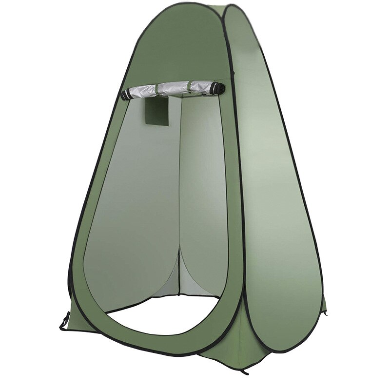 Camping Thick Waterproof Coated Silver Automatic Quick-open Outdoor Shower Fishing Bath Toilet Bathing Tent Sun Shade Tent