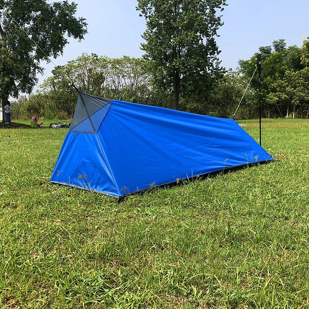 Backpacking telt mesh net udendørs camping sovepose telt letvægts enkelt person telt til camping med myggenet