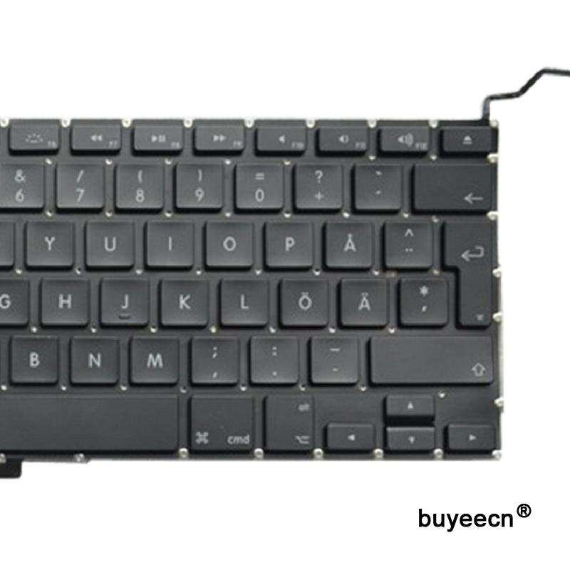 Laptop A1297 Swedish Keyboard Year For Macbook Pro 17 Inch A1297 Sweden Keyboard Replacement